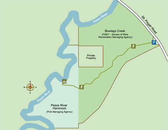 Pace River Hammock trail map