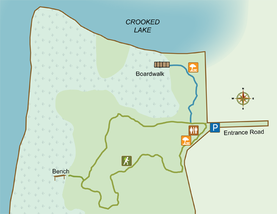 Crooked Lake Prairie Trail Map